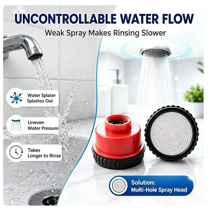 High-Pressure Shower Head With 1000 Ultra-Fine: Spray Nozzles Water Saving