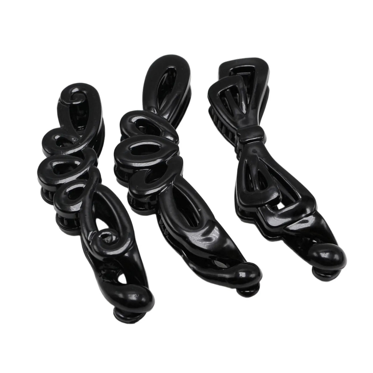 Assorted Bows Heart Plastic Banana Hair Clips Comb Slide Clamp Claw Grip 80-100mm DIY Craft
