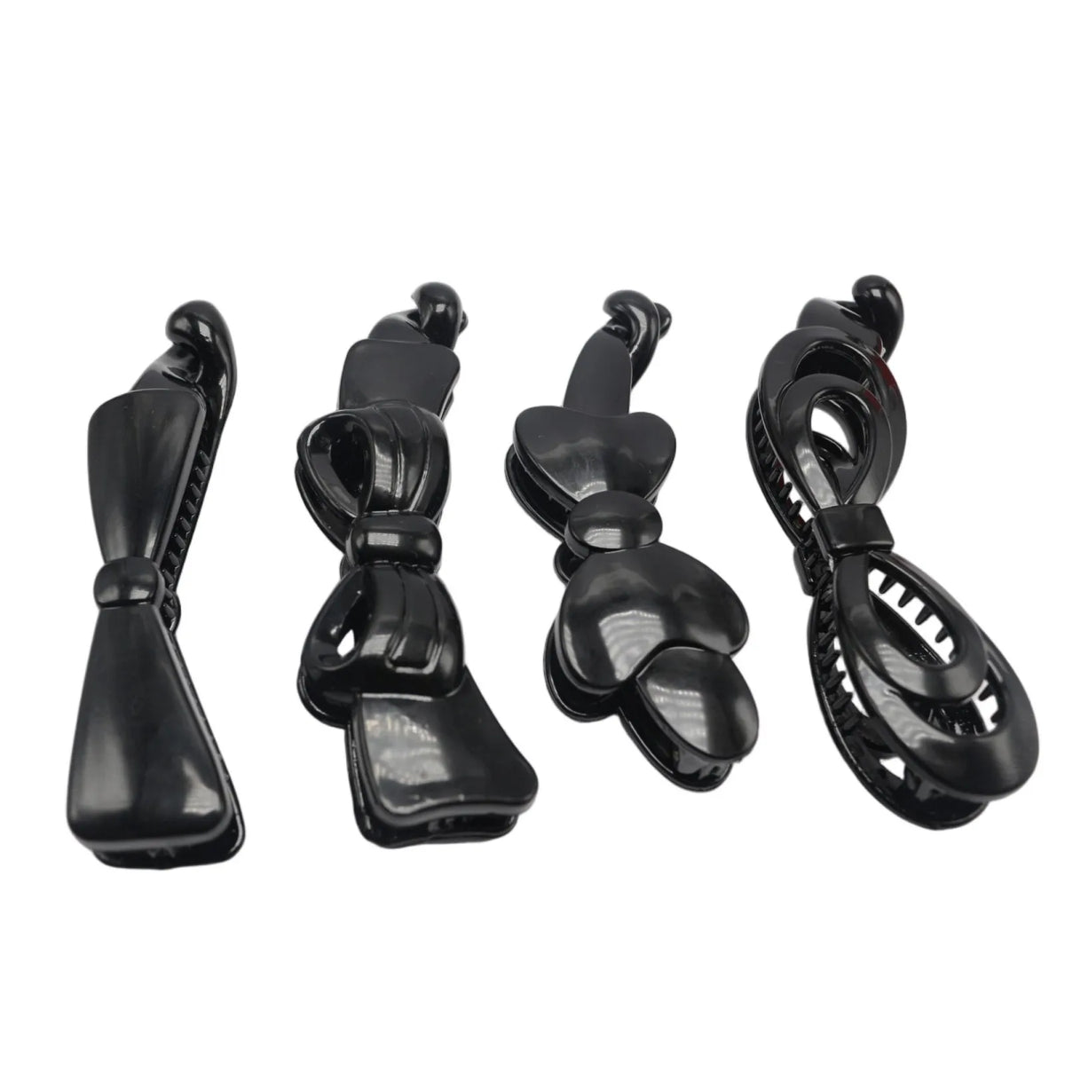 Assorted Bows Heart Plastic Banana Hair Clips Comb Slide Clamp Claw Grip 80-100mm DIY Craft