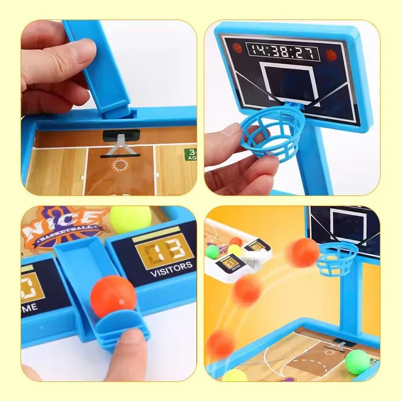 New Shooting Game Machine Mini Basketball Rack Shooting Machine Interaction Indoor Leisure Educational Adult Party Toy