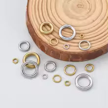 5/10Piece 304 Stainless Steel Gold Closed Soldered Round Shape Jump Rings for DIY Necklace Earrings Jewelry Making Accessories