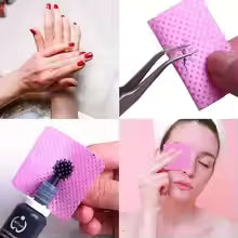 200 Pieces Professional Lint Free Nail Wipes Eyelash Extension Glue Wipes Nail Polish Removal Wipes For Salon Use