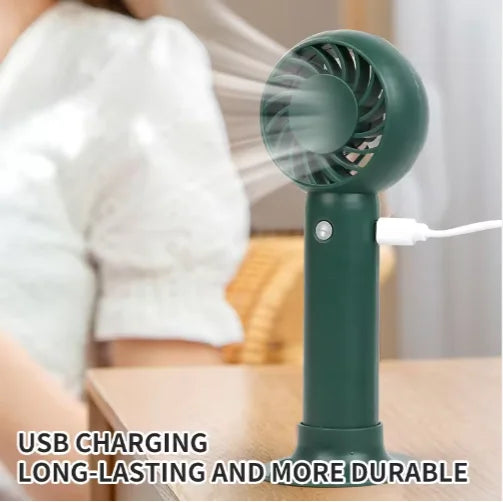 2026 Factory Wholesale Custom logo Portable Mini Fan High Speed Rechargeable USB Handheld Fan Three Speed Fans Cooling for Women