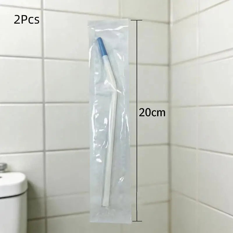 Anti-Clog High Pressure Toilet Cleaning Sprayer Elongated Curved Nozzle for Bathroom Tight Gap