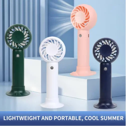 2026 Factory Wholesale Custom logo Portable Mini Fan High Speed Rechargeable USB Handheld Fan Three Speed Fans Cooling for Women